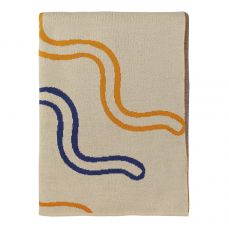 Плед из хлопка по мотивам эвенских орнаментов из коллекции cultural heritage, 130х180 см Tkano