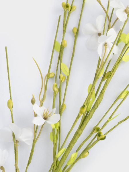 Ветка декоративная, 78 см, пластик/бумага, Желтые цветы, Interior Easter
