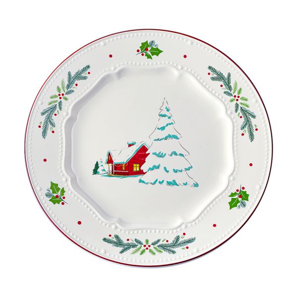 Набор из четырех тарелок nordic winter из коллекции new year essential, D23 см Tkano