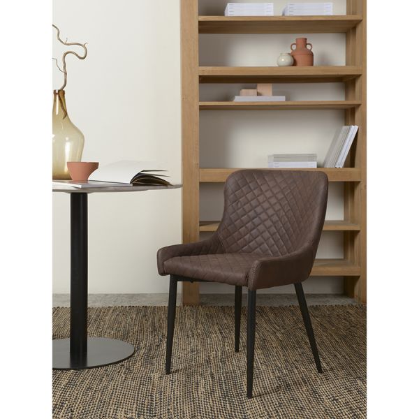 Стул calvin, экокожа, темно-коричневый Bergenson Bjorn