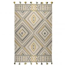 Ковер из хлопка с контрастным узором и кисточками из коллекции ethnic 200х300 см