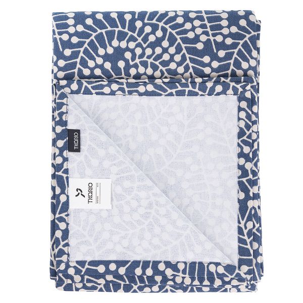 Скатерть темно-синего цвета с принтом Спелая Смородина из коллекции scandinavian touch, 170х170 см