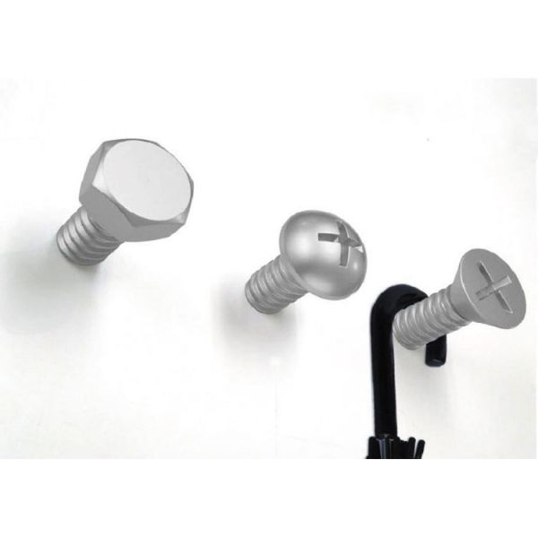 Набор вешалок Screw 3 шт цвет белый