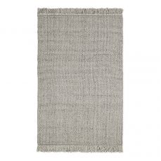 Ковер из переработанного пластика светло-серого цвета из коллекции ethnic, 160х230 см Tkano