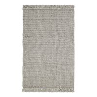 Ковер из переработанного пластика светло-серого цвета из коллекции ethnic, 160х230 см Tkano