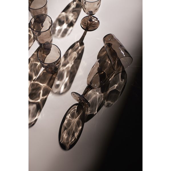 Набор бокалов для вина hollow, 430 мл, серо-коричневый, 4 шт Liberty Jones