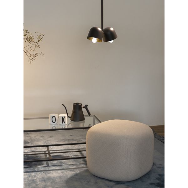 Светильник потолочный enkel kopp, 38х15х43 см, черный/золотистый Bergenson Bjorn