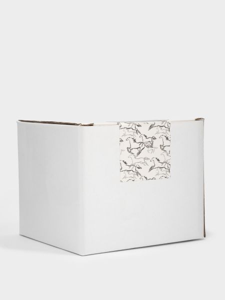 Кружка 500 мл, фарфор, белая, Конь, Horse ANNA LAFARG
