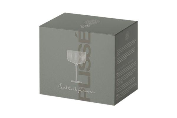Набор бокалов для коктейля Modern Classic, серый, 0,25 л, 2 шт Pozzi Milano 1876
