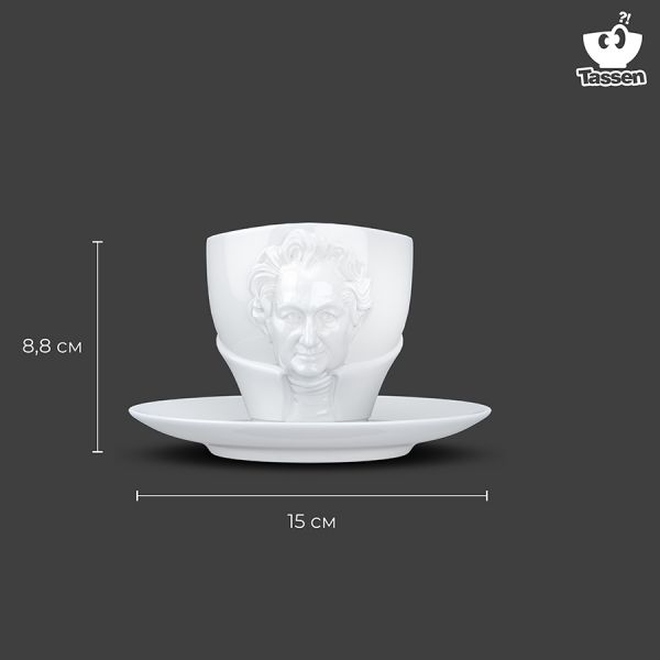 Чайная пара talent goethe 260 мл белая