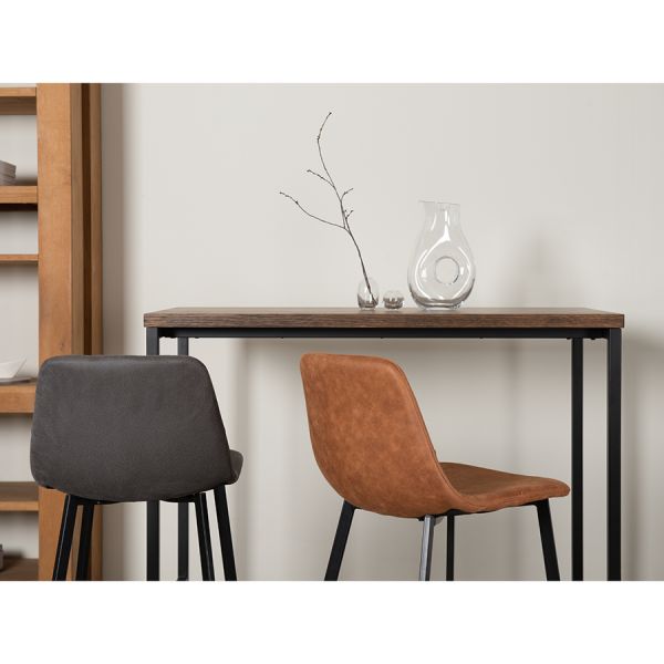 Стул барный Hugh экокожа темно-серый Bergenson Bjorn