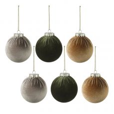 Набор ёлочных украшений velvet christmas из коллекции new year essential, 6 шт Tkano