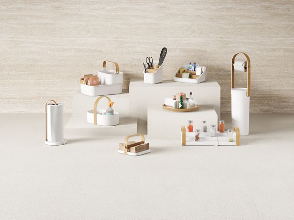 Органайзер для столовых приборов bellwood, белый/натуральное дерево Umbra
