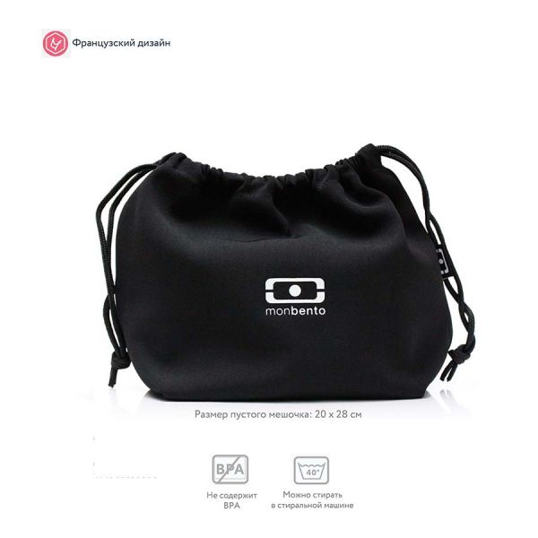 Мешочек для ланча mb pochette, black/white Monbento
