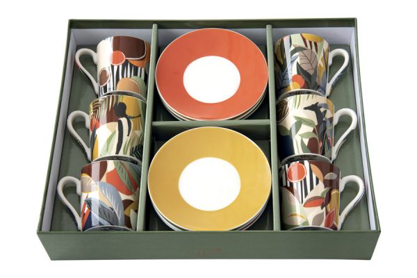 Набор для кофе из 6 чашек с блюдцами Килиманджаро 0,1 л Easy Life