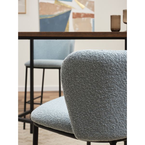 Стул барный foggy, букле, голубая пудра Bergenson Bjorn