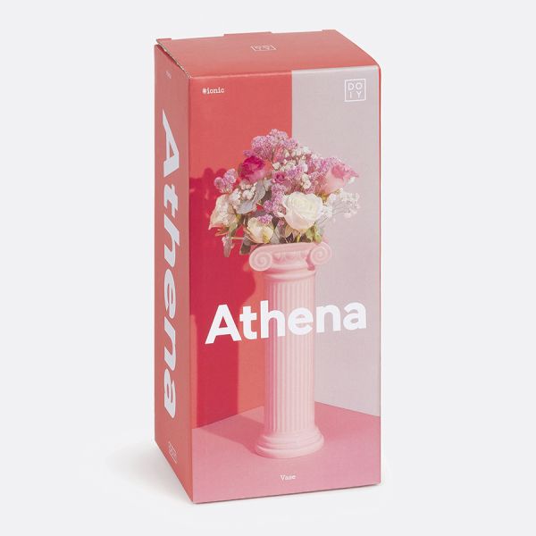 Ваза для цветов athena, 25 см, розовая Doiy