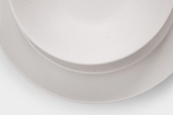 Сервиз обеденный на 6 персон, 18 предметов, керамика, белый, в крапинку, Scanno ANNA LAFARG
