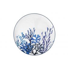 Блюдо 36 см, керамика, белое, круглое, Синие кораллы, Blue Coral Maxwell & Williams