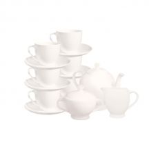 Чайный сервиз АККУ Классика из костяного фарфора на 6 персон 15 предметов