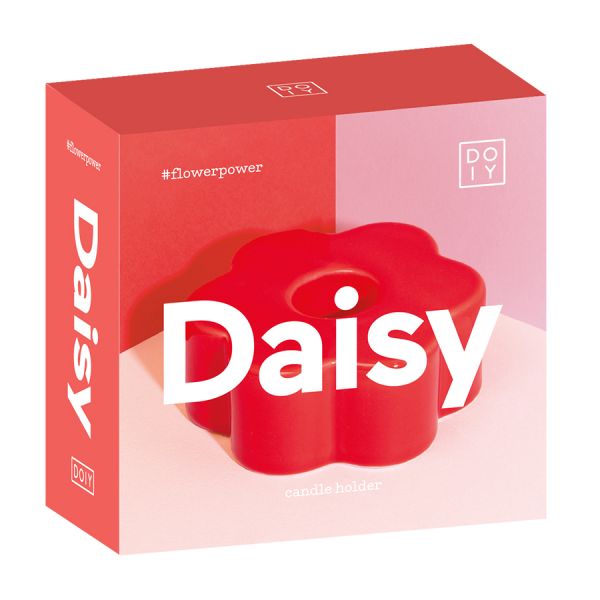 Подсвечник daisy D8 см, красный Doiy