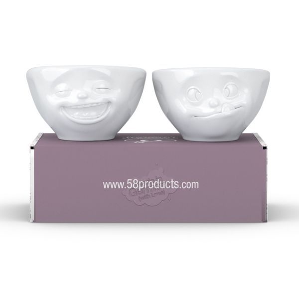 Набор чаш tassen laughing & tasty 100 мл белый 2 шт