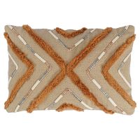 Подушка декоративная с бахромой и кантом abstract play из коллекции ethnic, 30х45 см Tkano