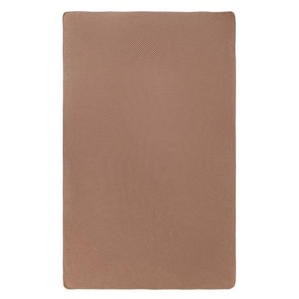 Плед из стираного хлопка цвета мокко из коллекции essential, 130x180 см Tkano
