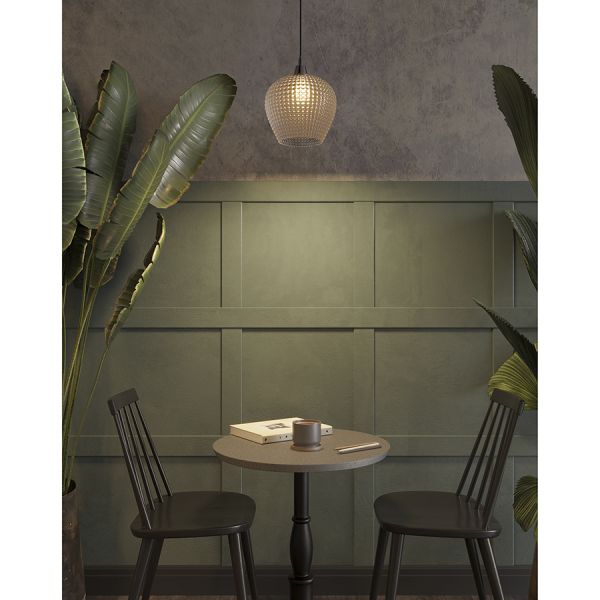 Светильник подвесной aurora, D18 см, серый Bergenson Bjorn