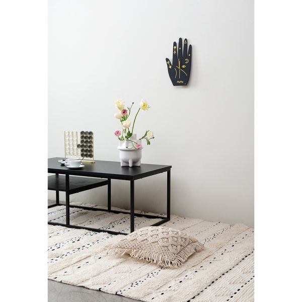 Чехол на подушку макраме с бахромой бежевого цвета из коллекции ethnic 45х45 см