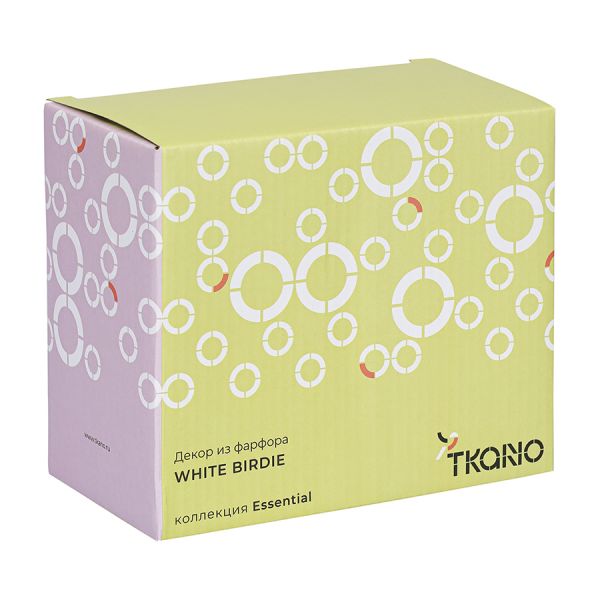 Декор из фарфора white birdie из коллекции essential, 16х8x13 см Tkano