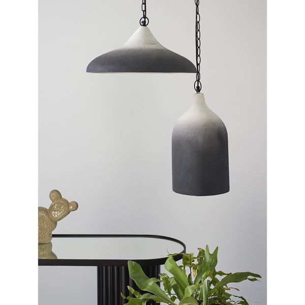 Светильник подвесной sustainable, D44х19 см, черный/белый Bergenson Bjorn