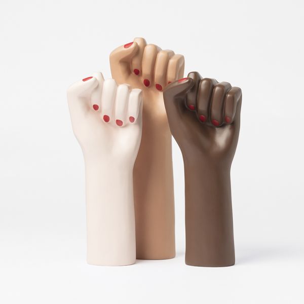 Ваза для цветов girl power, 26 см, белая Doiy