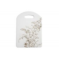 Подставка под горячее 24х17 см, керамика/пробка, белая, Осенние цветы, Florance ANNA LAFARG