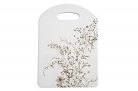 Подставка под горячее 24х17 см, керамика/пробка, белая, Осенние цветы, Florance ANNA LAFARG