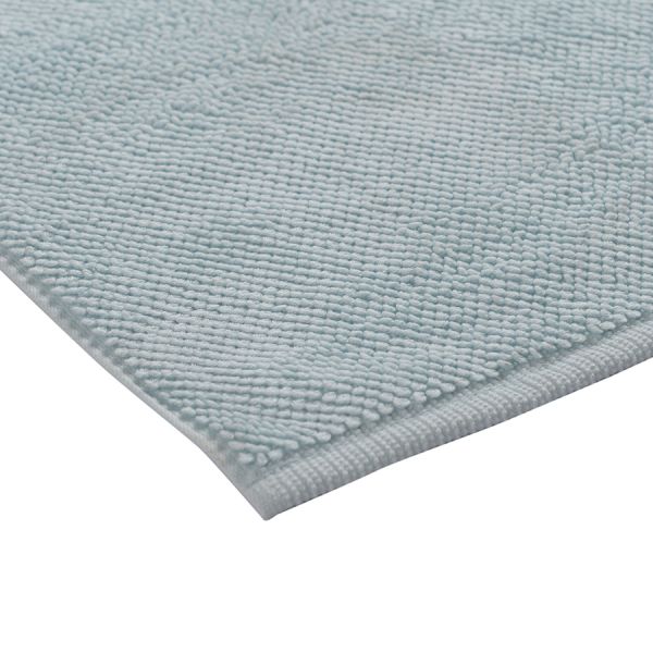 Коврик для ванной ворсовый из чесаного хлопка голубого цвета из коллекции essential, 50х80 см Tkano
