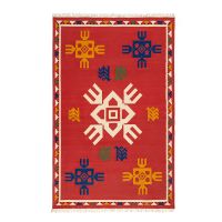 Ковер из шерсти по мотивам чувашских орнаментов из коллекции cultural heritage, 160х230 см Tkano