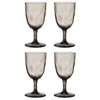 Набор бокалов для вина hollow, 430 мл, серо-коричневый, 4 шт Liberty Jones