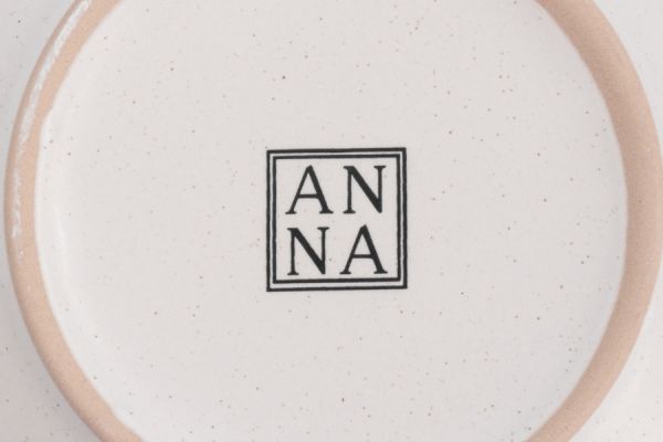 Сервиз обеденный на 6 персон, 18 предметов, керамика, белый, в крапинку, Scanno ANNA LAFARG
