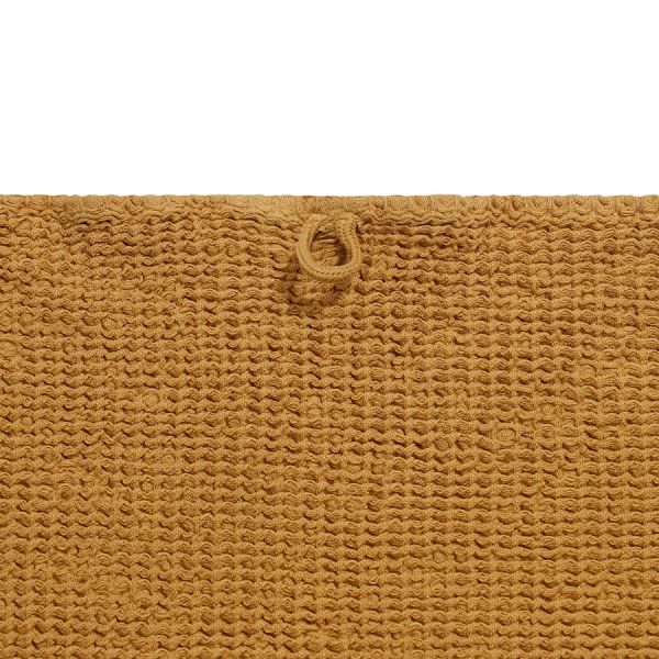 Полотенце банное из умягченной вафли цвета охры из коллекции essential, 70x140 см Tkano