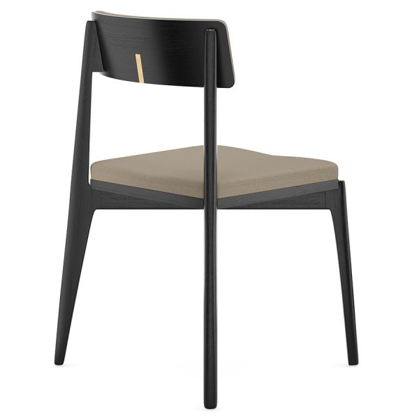 Стул aska рогожка черный/бежевый Latitude