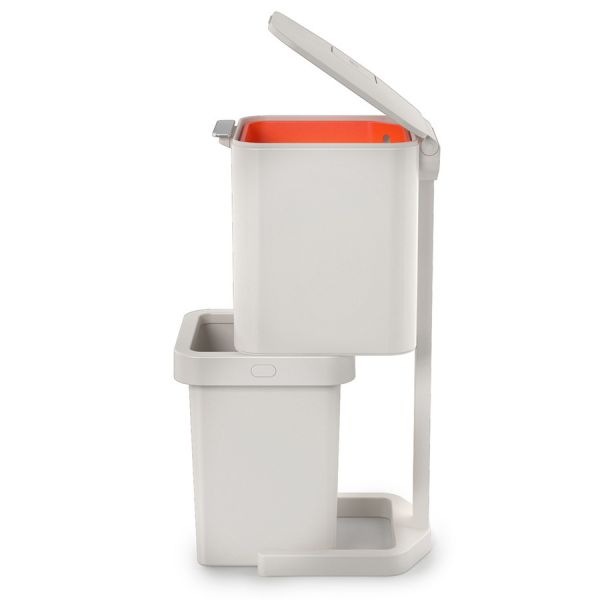 Контейнер для мусора с двумя баками totem pop, 40 л, белый Joseph Joseph