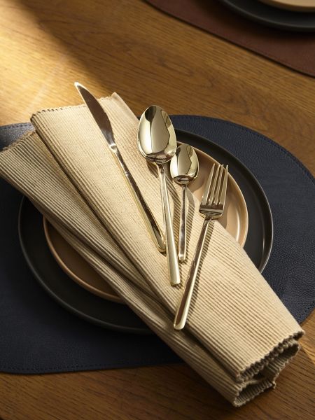 Набор столовых приборов pure на 6 персон, 24 предмета, золотистые глянцевые Liberty Jones