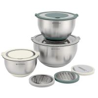 Набор стальных мисок balance с крышками и терками, 1,5 л/3 л/ 5 л Smart Solutions