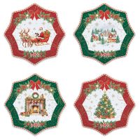 Набор десертных тарелок christmas heritage 16 см, 4 шт Easy Life