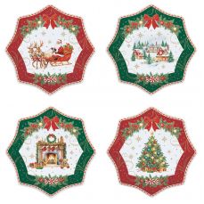 Набор десертных тарелок christmas heritage 16 см, 4 шт Easy Life