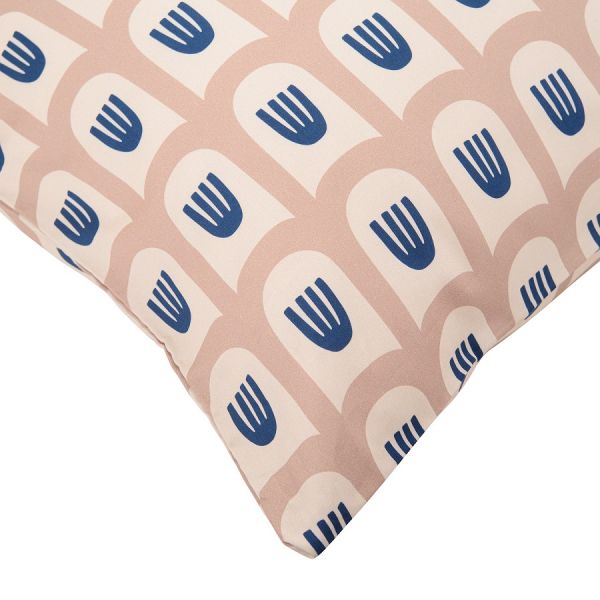 Набор из двух наволочек из сатина бежево-розового цвета с принтом blossom time из коллекции cuts&pieces