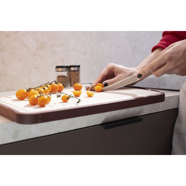 Доска разделочная двусторонняя из пшеничного волокна и черного дерева arlett, 44,5х30,5 см, сливовая Smart Solutions