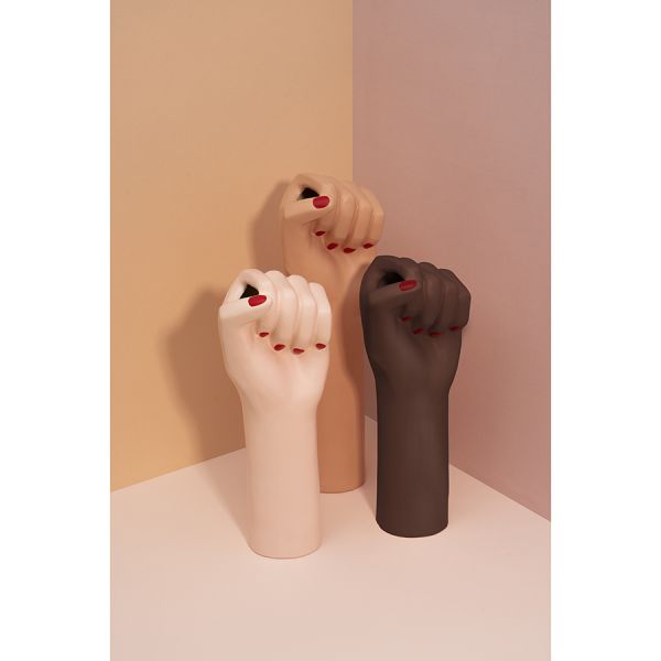 Ваза для цветов girl power, 26 см, белая Doiy