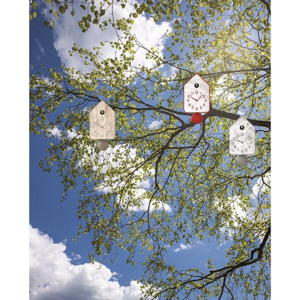 Часы настенные с маятником qq-up, красные Guzzini